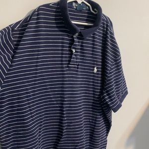 POLO/ LG blue and white stripes . Guaranteed good condition